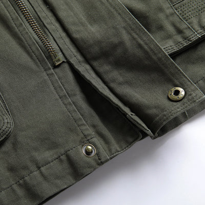 Chaqueta de Trabajo Casual Talla Grande en Algodón Lavable para Hombre - Image 16