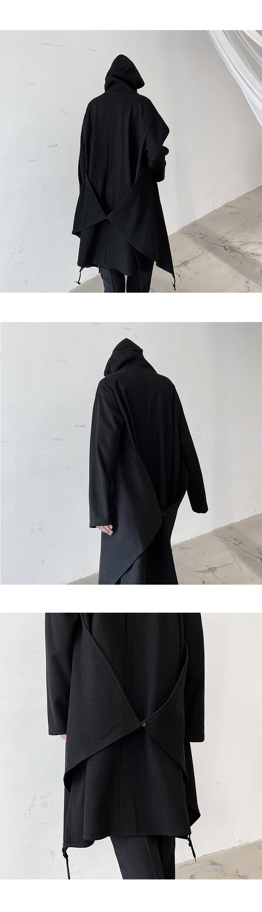Abrigo Tipo Capa Impermeable con Capucha - Estilo Europeo y Americano - Image 12