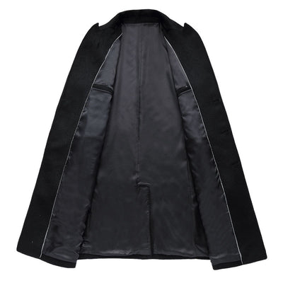 Abrigo de Lana Slim Fit - Trinchera Elegante para Hombre - Image 10