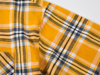Camisa Cuadros Amarilla Holgada y Alargada para Uso Casual - Image 11