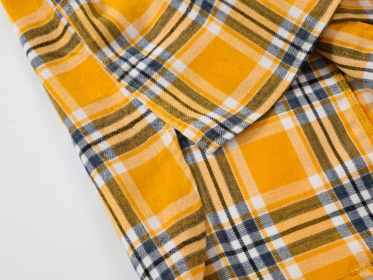 Camisa Cuadros Amarilla Holgada y Alargada para Uso Casual - Image 12