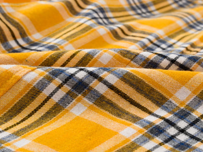 Camisa Cuadros Amarilla Holgada y Alargada para Uso Casual - Image 13