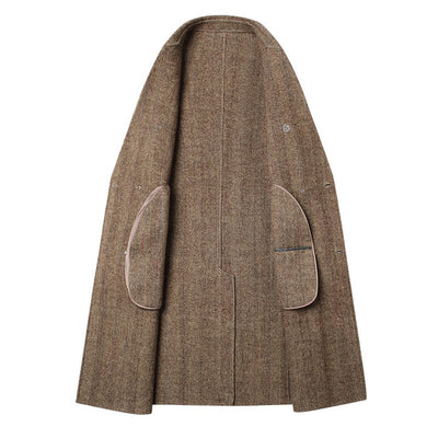 Abrigo de Cachemira Reversible para Hombre - Lana Doble Faz - Image 10