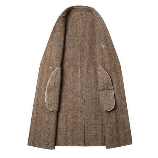 Abrigo de Cachemira Reversible para Hombre - Lana Doble Faz - Image 10