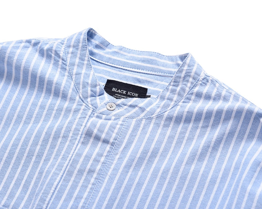 Camisa Holgada a Rayas Estilo Street FOG para Hombre - Manga Larga Hip Hop - Image 11