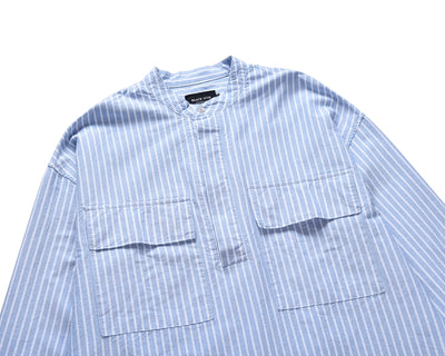 Camisa Holgada a Rayas Estilo Street FOG para Hombre - Manga Larga Hip Hop - Image 12