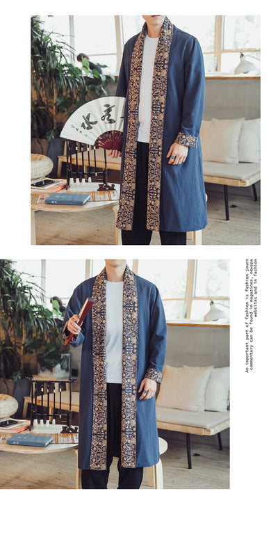 Capa Cortavientos Estampada de Lino Talla Grande Plus - Image 14