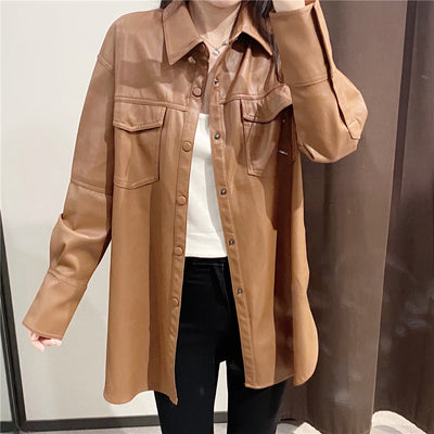 Chaqueta de Cuero para Mujer Versátil y Elegante - Image 6
