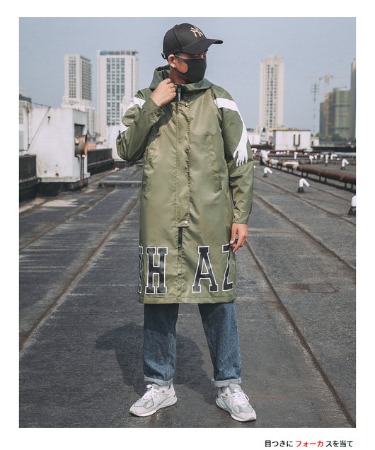 Gabardina Larga Tiantaifeng para Hombre - Abrigo Otoñal Elegante Talla Grande - Image 12