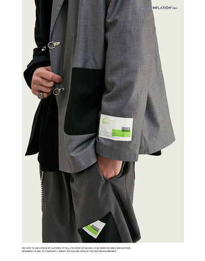 Traje Hombre Vintage con Parches Bordados Estilo Inglés - Image 10