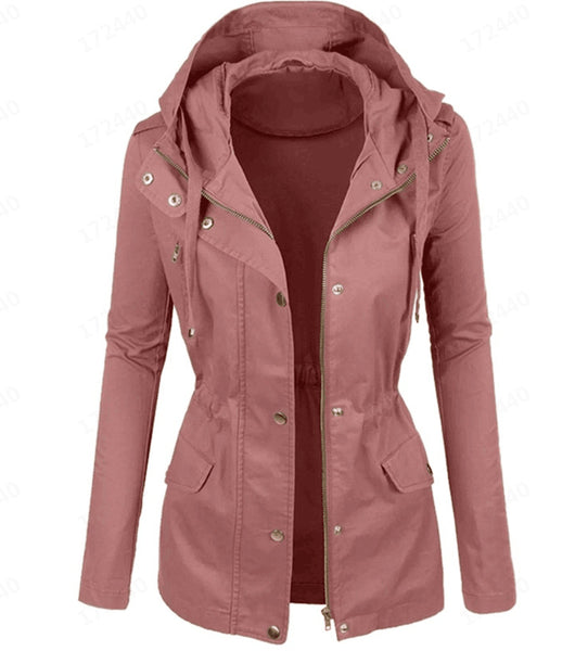 Chaqueta Biker de Cuero para Mujer - Diseño Clásico en Colores Sólidos - Image 11