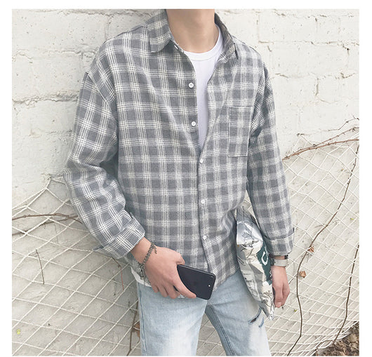 Camisa de Cuadros Manga Larga Otoño - Image 6