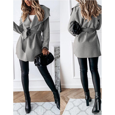 Chaqueta Trench Casual con Cordones - Image 8