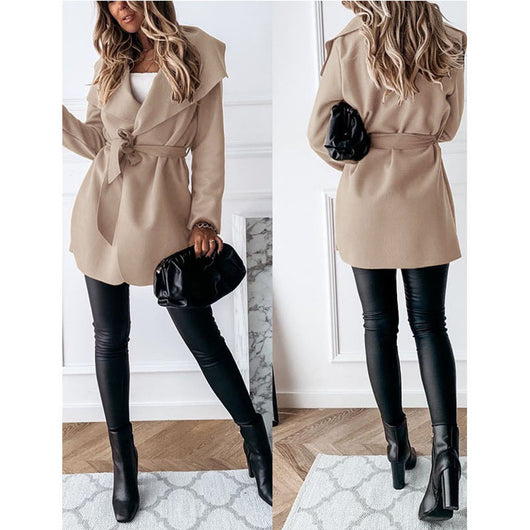 Chaqueta Trench Casual con Cordones - Image 12