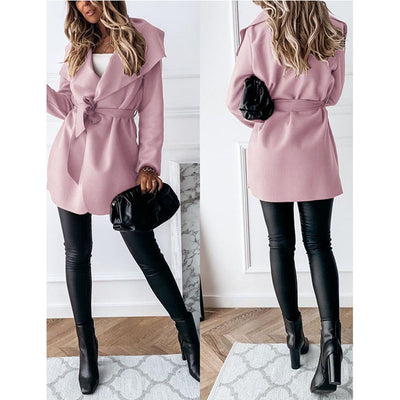 Chaqueta Trench Casual con Cordones - Image 13