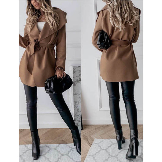 Chaqueta Trench Casual con Cordones - Image 14