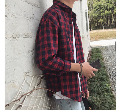 Camisa de Cuadros Manga Larga Otoño - Image 13