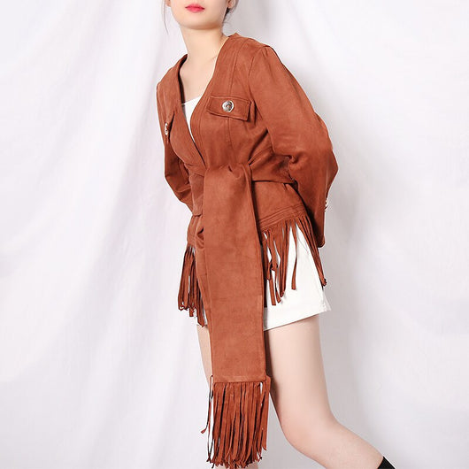 Chaqueta para Mujer en Ante Sintético Tipo Venado - Image 10