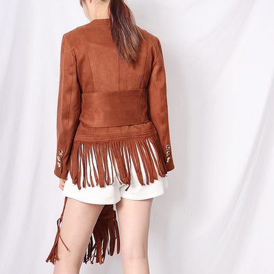 Chaqueta para Mujer en Ante Sintético Tipo Venado - Image 11