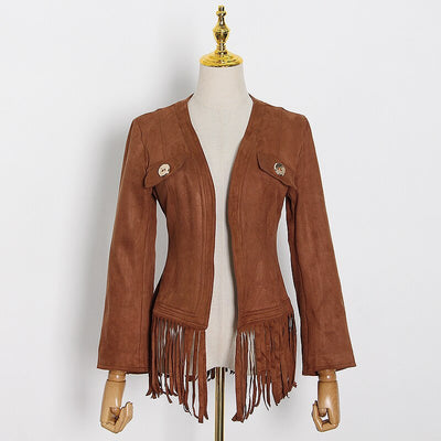 Chaqueta para Mujer en Ante Sintético Tipo Venado - Image 12