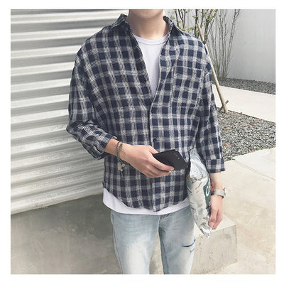 Camisa de Cuadros Manga Larga Otoño - Image 17
