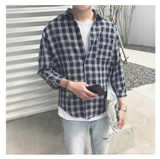 Camisa de Cuadros Manga Larga Otoño - Image 17