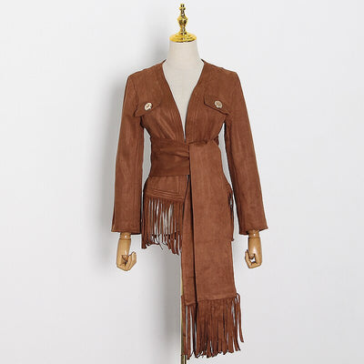 Chaqueta para Mujer en Ante Sintético Tipo Venado - Image 14