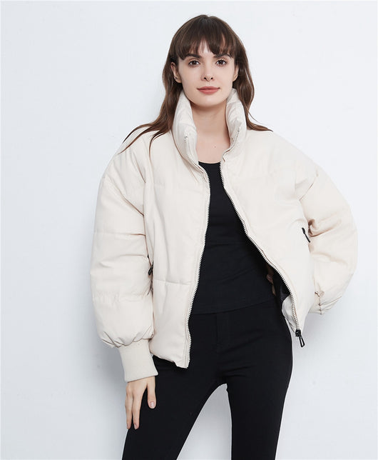 Abrigo de Algodón con Cierre de Cremallera - Diseño Clásico para Mujer - Image 7