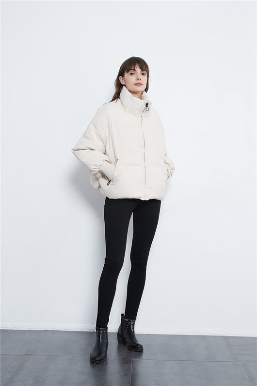 Abrigo de Algodón con Cierre de Cremallera - Diseño Clásico para Mujer - Image 9