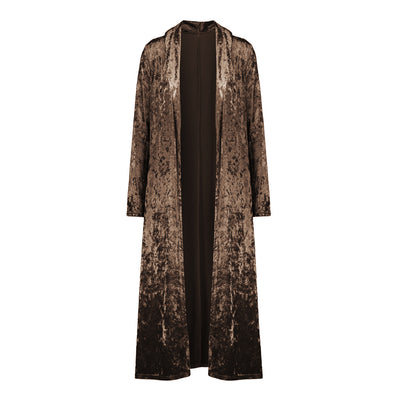 Cardigan Largo de Terciopelo para Mujer - Abrigo Cortavientos Elegante - Image 10