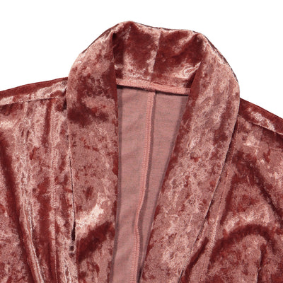 Cardigan Largo de Terciopelo para Mujer - Abrigo Cortavientos Elegante - Image 13