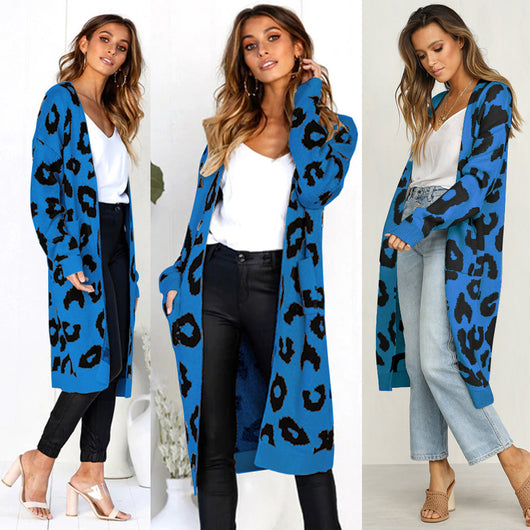 Cardigan de Leopardo para Otoño e Invierno - Suéter Tejido Elegante para Mujer - Image 46