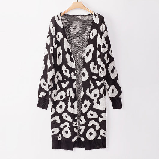 Cardigan de Leopardo para Otoño e Invierno - Suéter Tejido Elegante para Mujer - Image 50