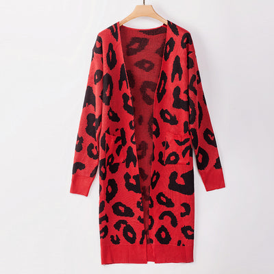 Cardigan de Leopardo para Otoño e Invierno - Suéter Tejido Elegante para Mujer - Image 52