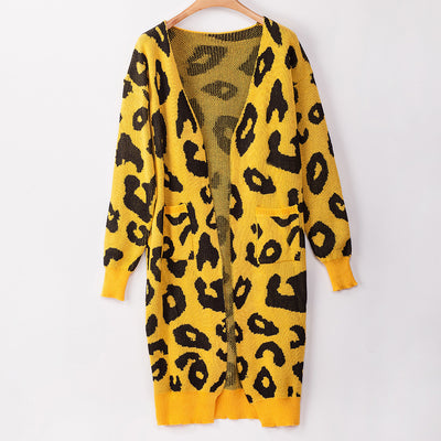 Cardigan de Leopardo para Otoño e Invierno - Suéter Tejido Elegante para Mujer - Image 53