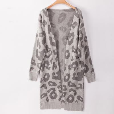 Cardigan de Leopardo para Otoño e Invierno - Suéter Tejido Elegante para Mujer - Image 54