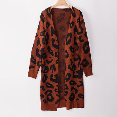 Cardigan de Leopardo para Otoño e Invierno - Suéter Tejido Elegante para Mujer - Image 55