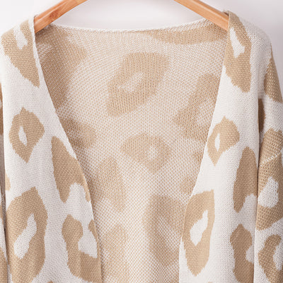 Cardigan de Leopardo para Otoño e Invierno - Suéter Tejido Elegante para Mujer - Image 58