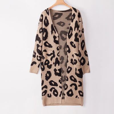 Cardigan de Leopardo para Otoño e Invierno - Suéter Tejido Elegante para Mujer - Image 59