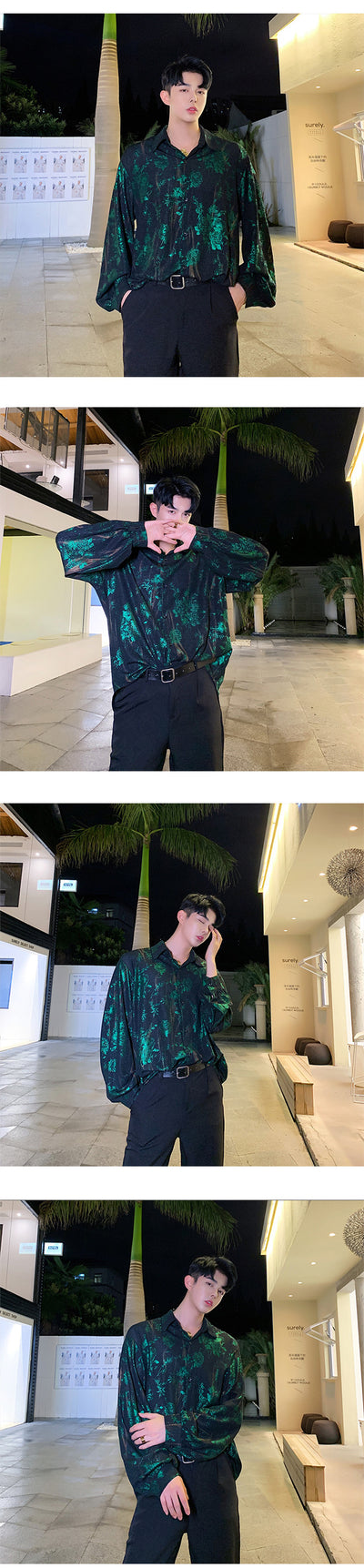 Camisa Floral Hip Hop Streetwear para Hombre - Image 7