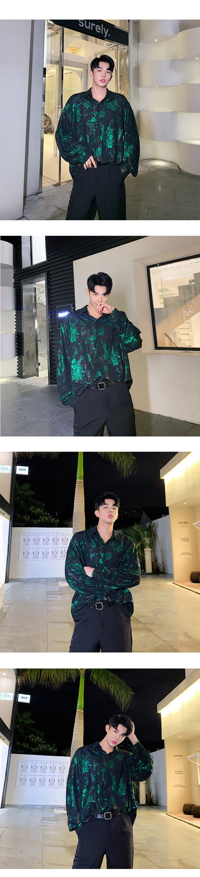 Camisa Floral Hip Hop Streetwear para Hombre - Image 8