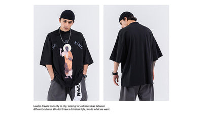 Camiseta Suelta Hip Hop Street de Manga Corta - Image 9