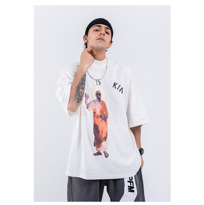 Camiseta Suelta Hip Hop Street de Manga Corta - Image 10