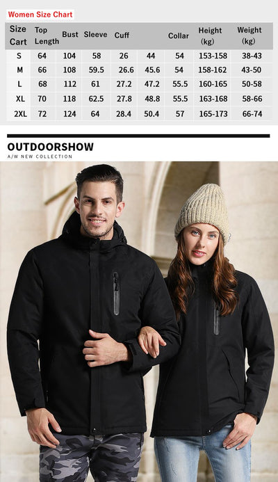 Chaqueta Calefactable USB Unisex para Invierno al Aire Libre - Image 11