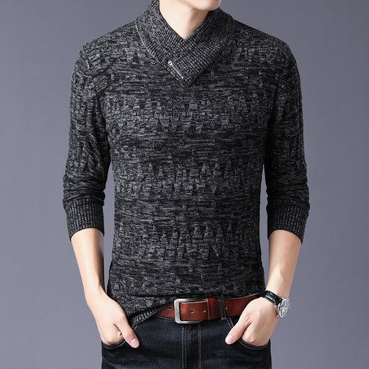 Suéter Grueso de Punto para Hombre - Abrigo Casual de Invierno - Image 7