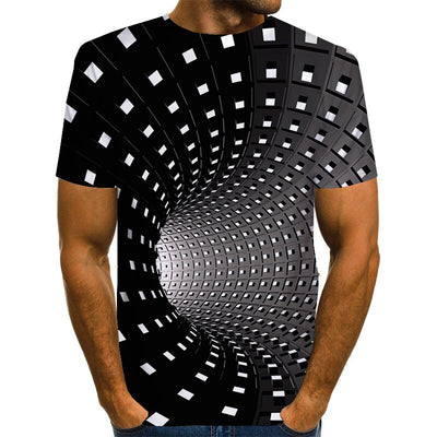 Camiseta Estampada 3D para Hombre de Manga Corta - Image 8