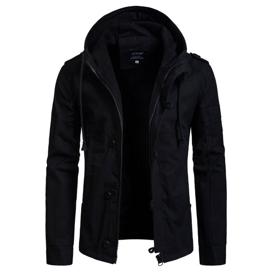 Chaqueta de Algodón con Capucha para Hombre - Image 12