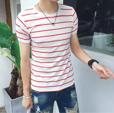 Playera a Rayas Casual para Hombre - Image 60