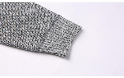Suéter Cardigan Cuello Alto Ajustado para Hombre - Tejido Grueso - Image 23
