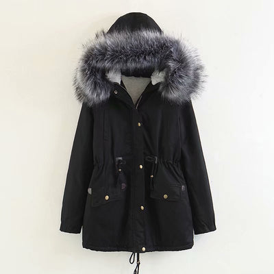 Abrigo de Invierno con Cuello de Pelaje y Forro Polar - Image 4